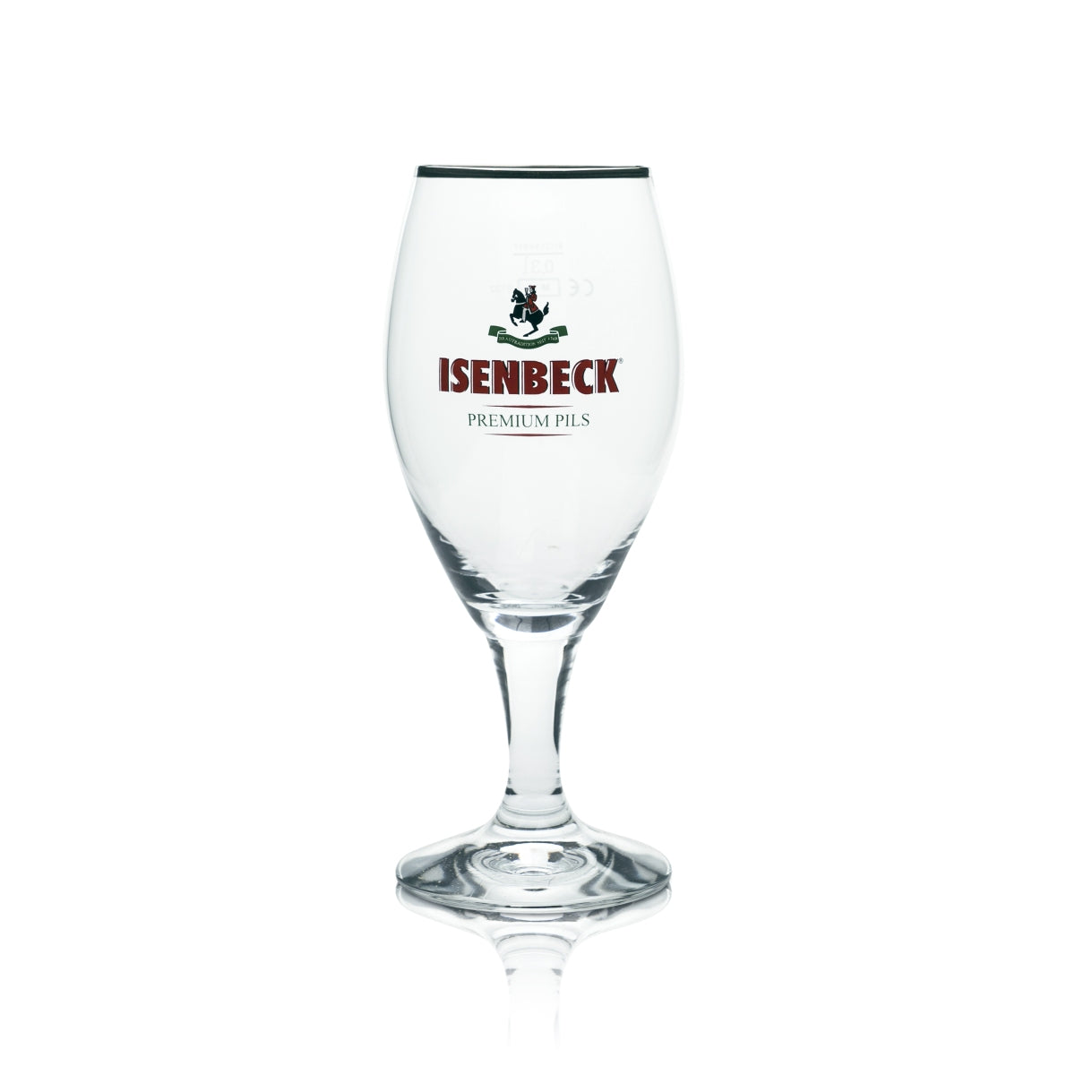 6x Isenbeck Beer Glass 0.3l Pilsner Tulip Cup Gold Rim Ritzenhoff Glasses Beer – View 2