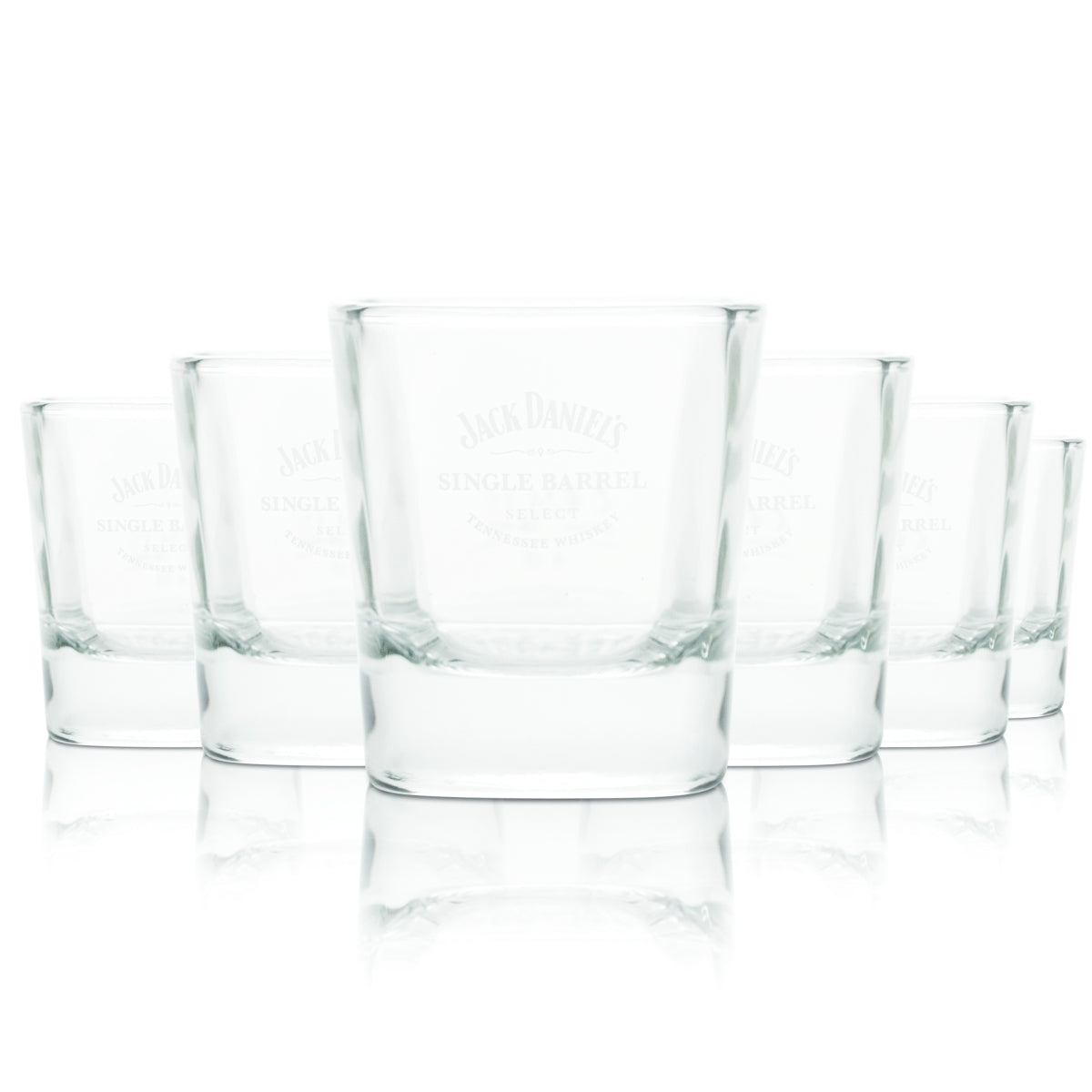6x Jack Daniels Whiskey Glass 0.27l Tumbler Single Barrel Long Drink Glasses Whiskey