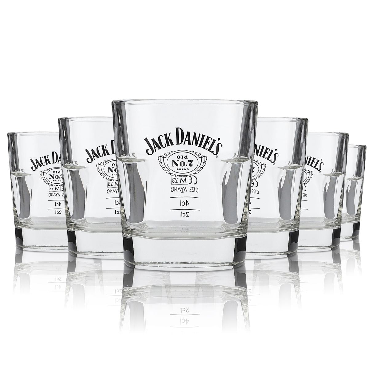 6x Jack Daniels Whiskey Glass 0.2l Tumbler Glasses Old No. 7 Long Drink Gastro Bar – View 4