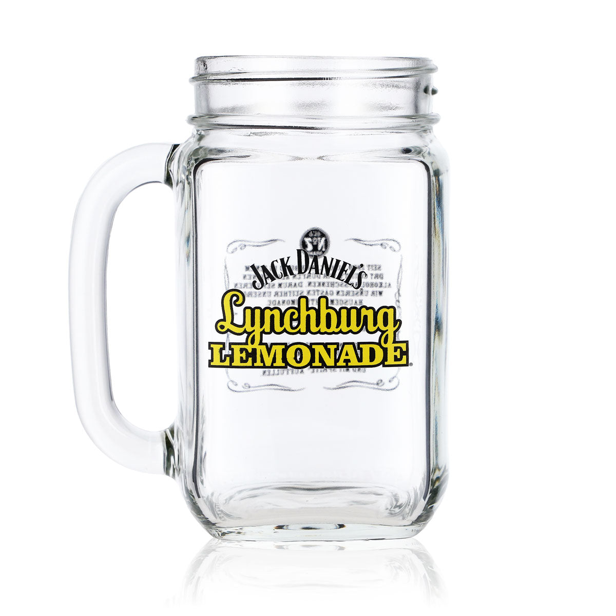 6x Jack Daniels Whiskey Glasses 0.48l Jug Lynchburg Yellow WITHOUT Lid – View 2