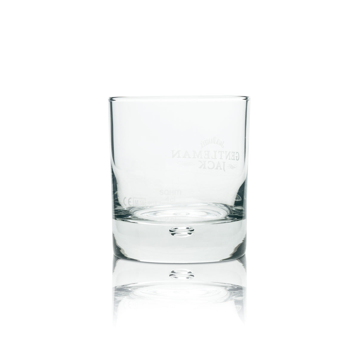 6x Jack Daniels Whiskey Glass Tumbler Gentleman Jack Bubble in the bottom 0.2l glasses – View 3