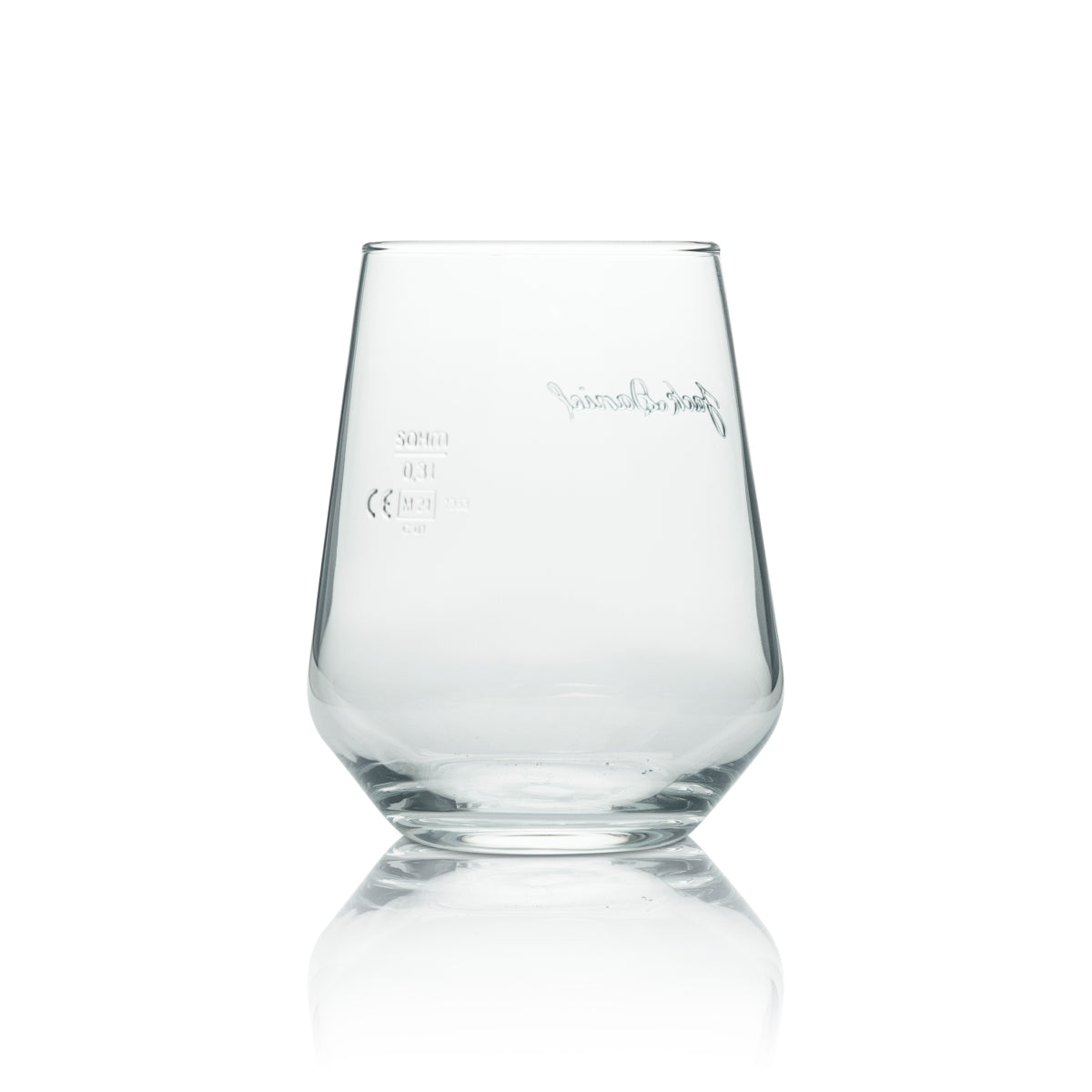 6x Jack Daniels Whiskey Glass Tumbler Relief Logo – View 4