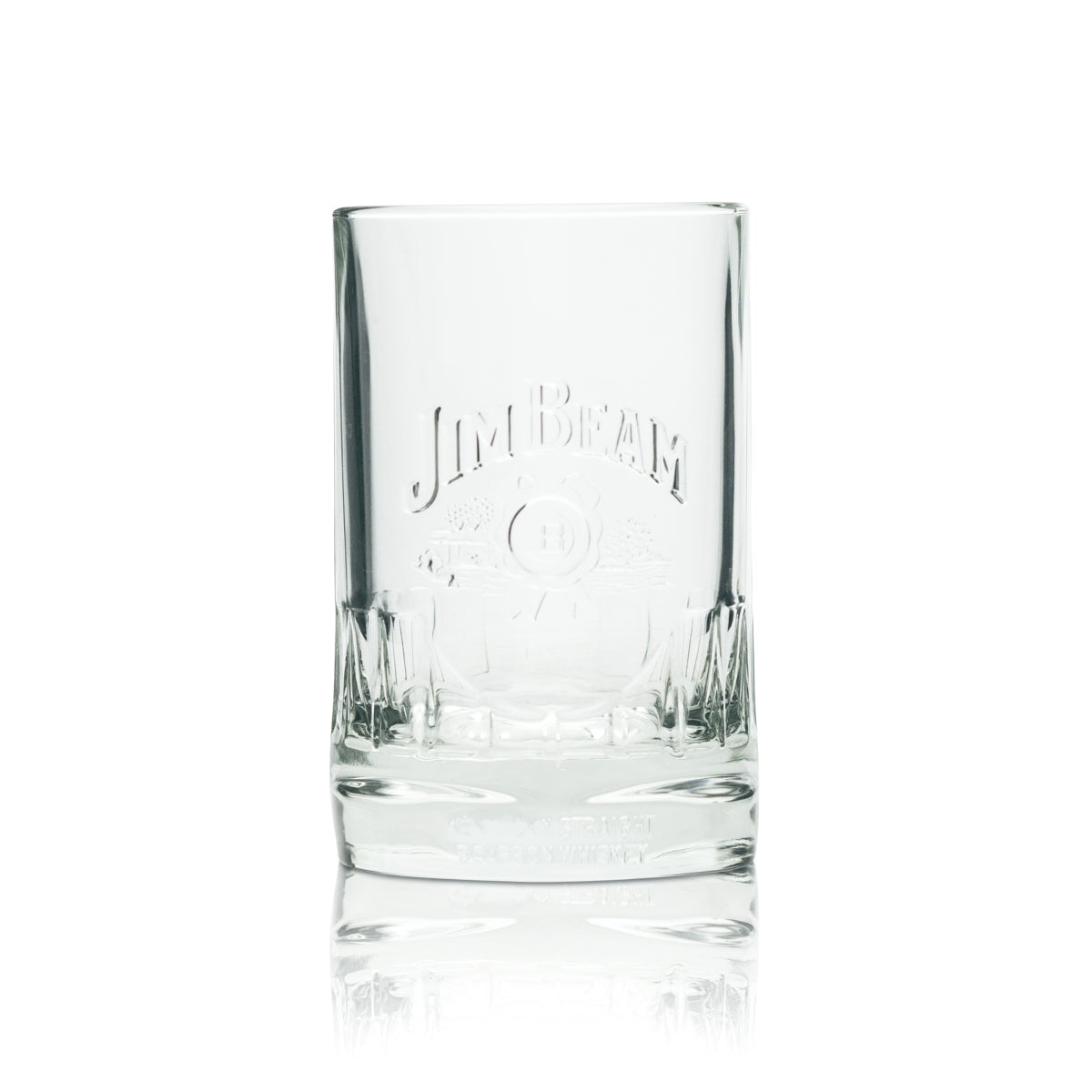6x Jim Beam Rum Glass Exclusive Tumbler Square Base – View 3