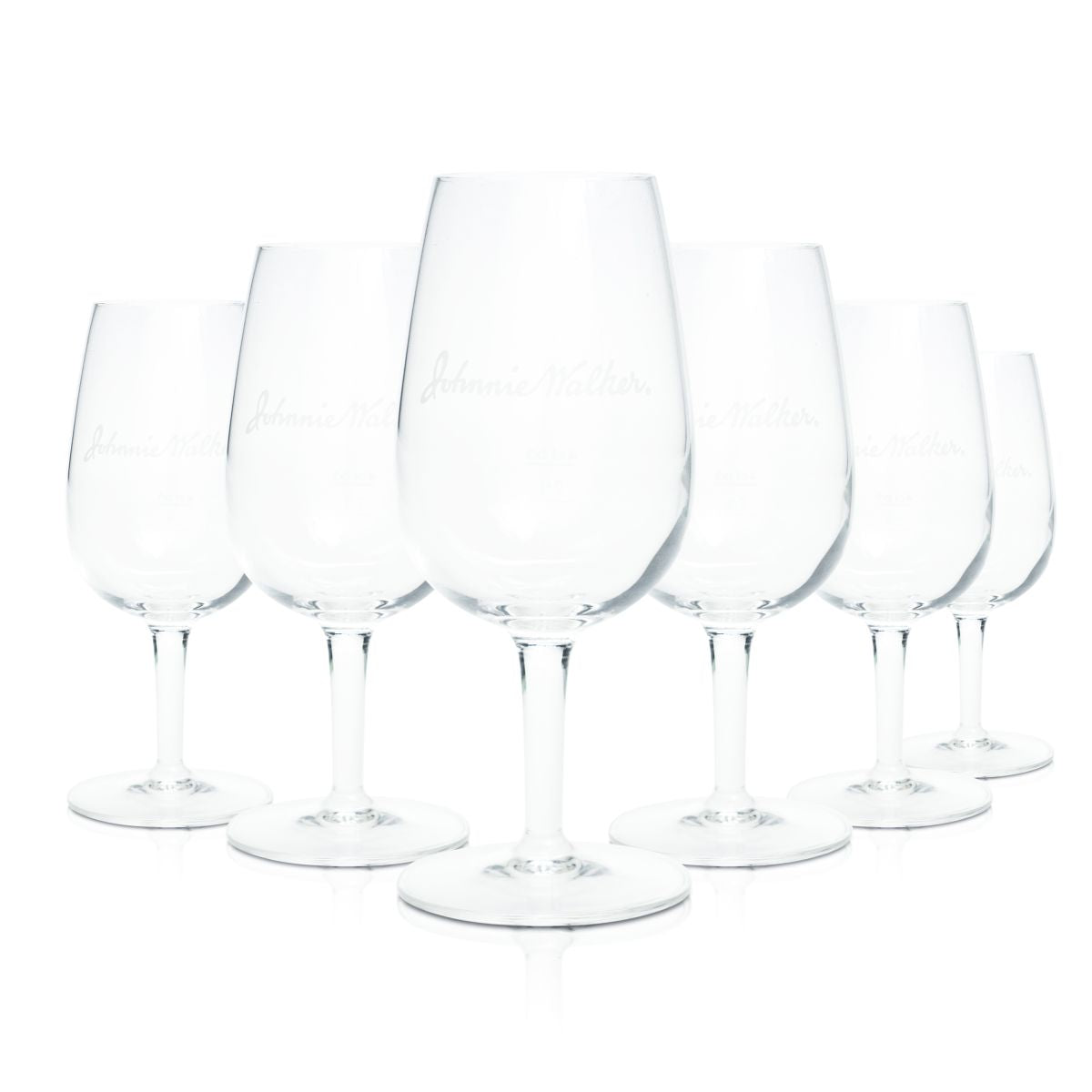 6x Johnnie Walker Glass 0.21l Nosing Glasses Tasting Glasses Scottish Blended Whisky
