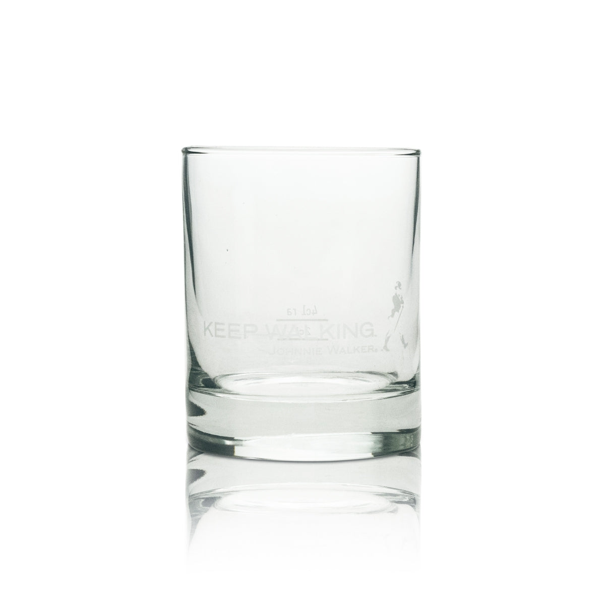 6x Johnnie Walker Whiskey Glass Tumbler Keep Walking White 4cl Rastal – View 2