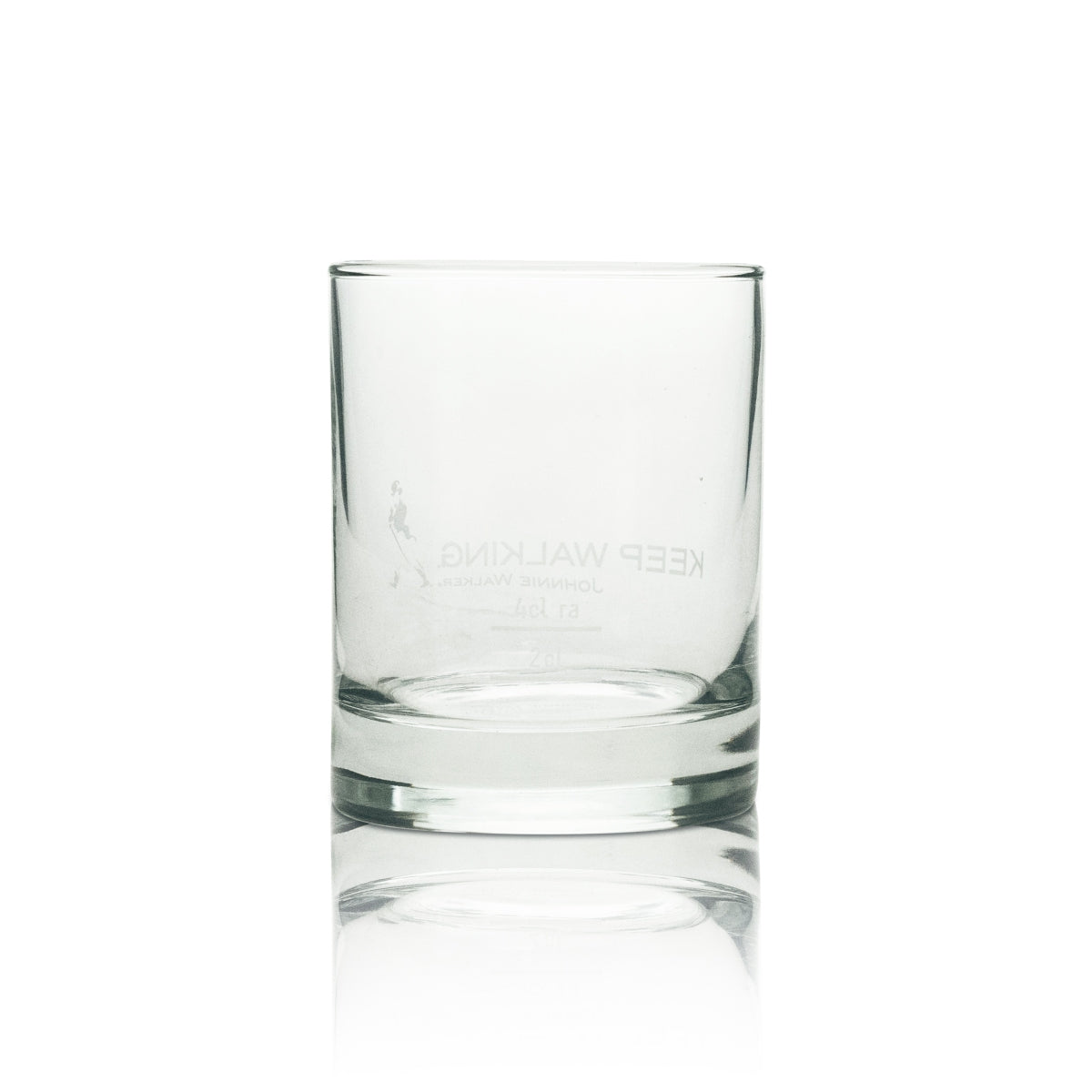 6x Johnnie Walker Whiskey Glass Tumbler Keep Walking White 4cl Rastal – View 3