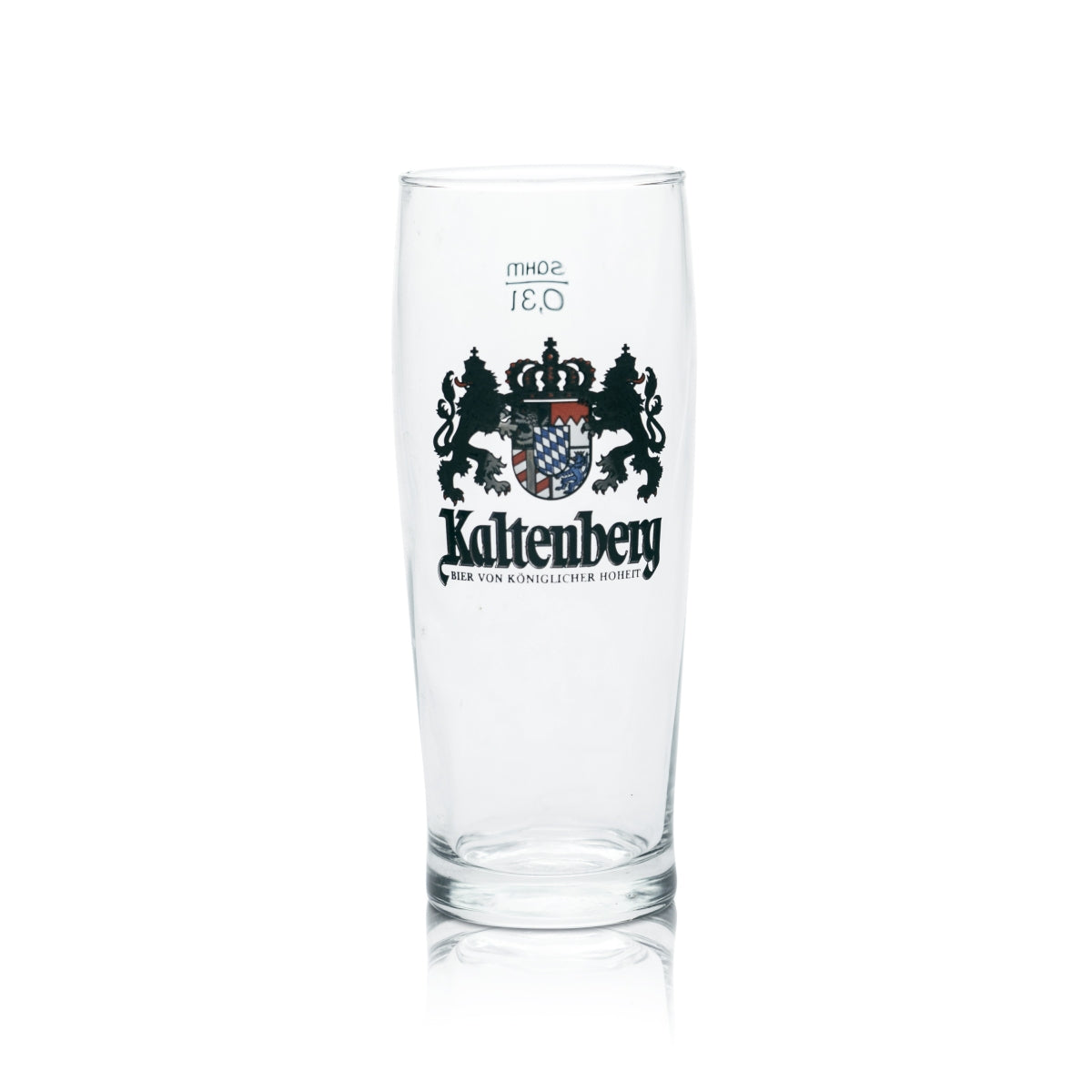 6x Kaltenberg glass 0.3l beer mug trophy glasses calibrated catering brewery white – View 2