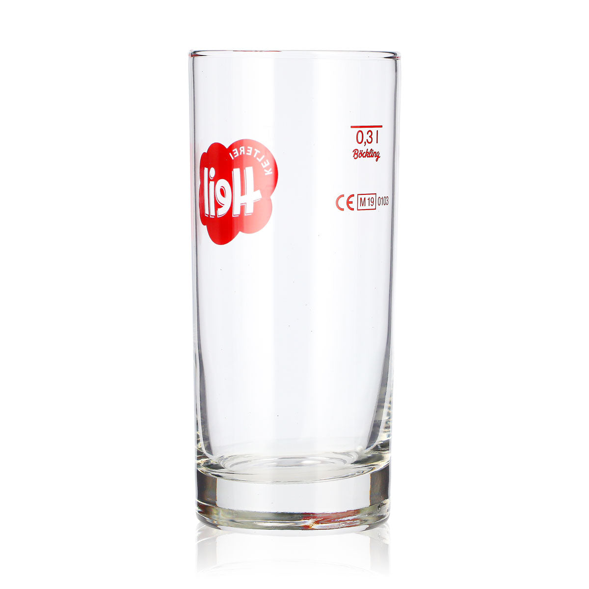 6x Heil Cider Glasses, 0.3 L, Long Drink, Red Böckling Logo (Set of 6) – View 4