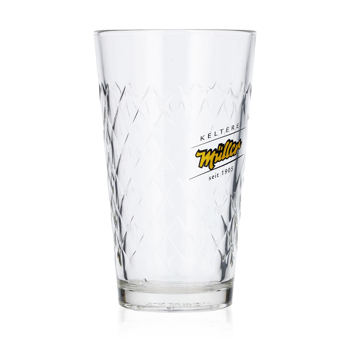 6x Kelterei Müller Glass 0.25l Apple Wine Mug Glass Set Elegant Relief Glass Contour – View 3