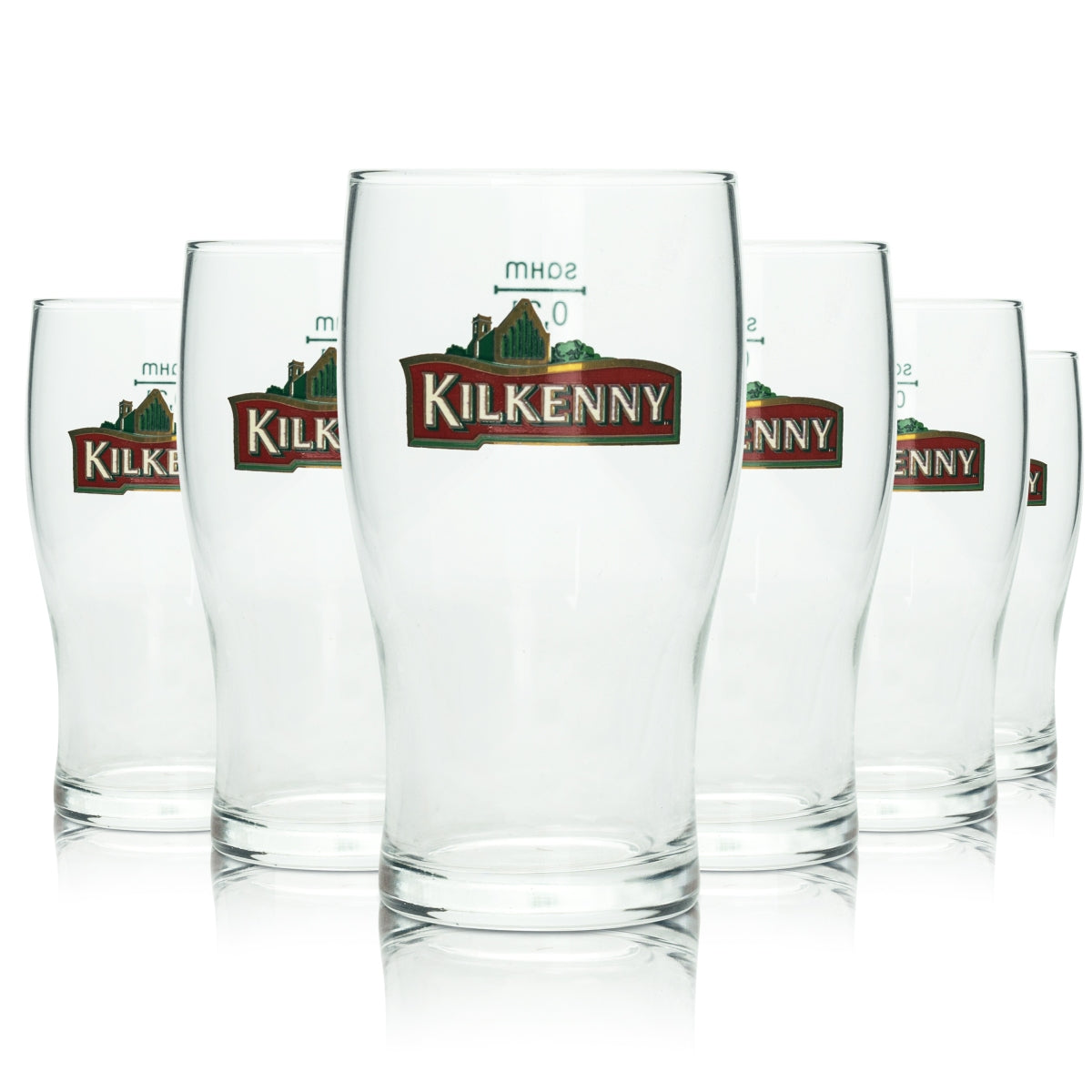 6x Kilkenny beer glass 0.2 l cup Tulip Sahm Pils glasses Cider Pint Willi Tulip