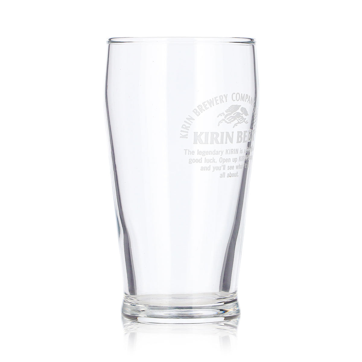 6 Kirin Ichiban Beer Glasses, 0.17 L, White Logo – View 4