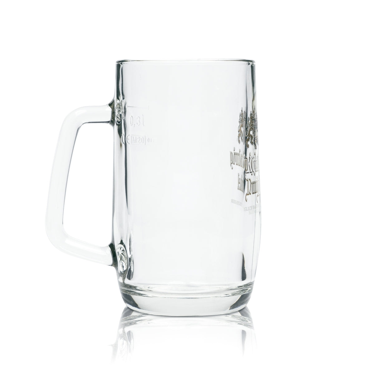 6x King Ludwig Beer Glass 0.3l Mug Exclusive Dark Sahm Seidel Handle Glasses – View 3