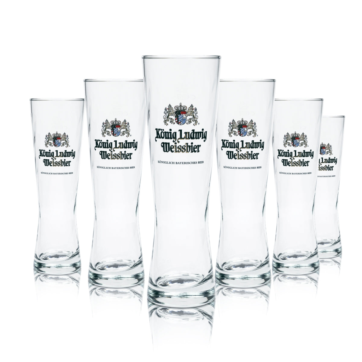 King Ludwig Beer Bundle Set II consisting of 6x beer glasses 0.5l and 70 beer mat holders – View 4