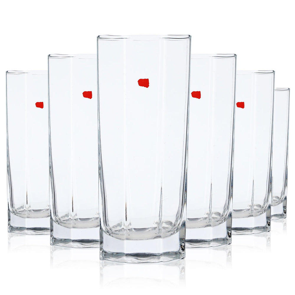 6x King Otto Sparkling Water Glass 0.26l Water Glasses Soft Drink Glasses
