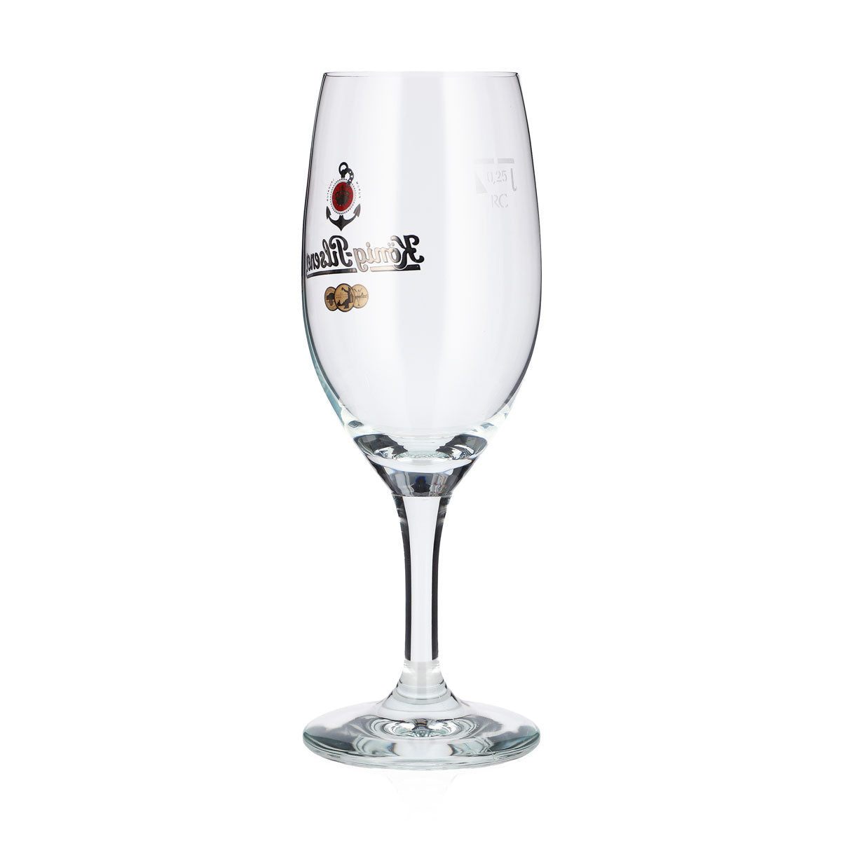 6 König Pilsener Beer Glasses, 0.25 L, Tulip-Shaped, Anker RC Trophy Beer Glass – View 4