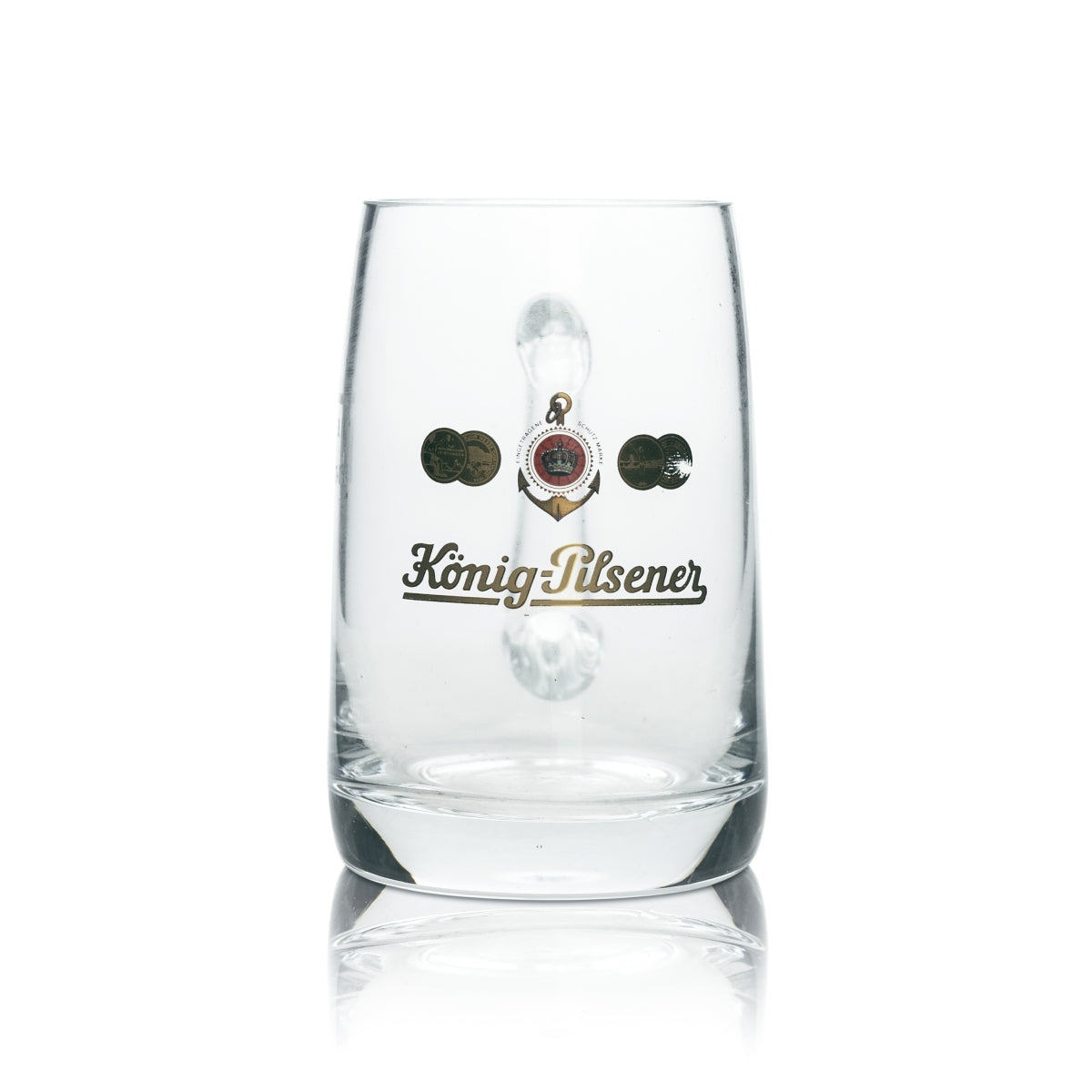 6x King Pilsener Beer Glass 0.3l Mug Seidel Handle Glasses Tankards Brewery – View 2