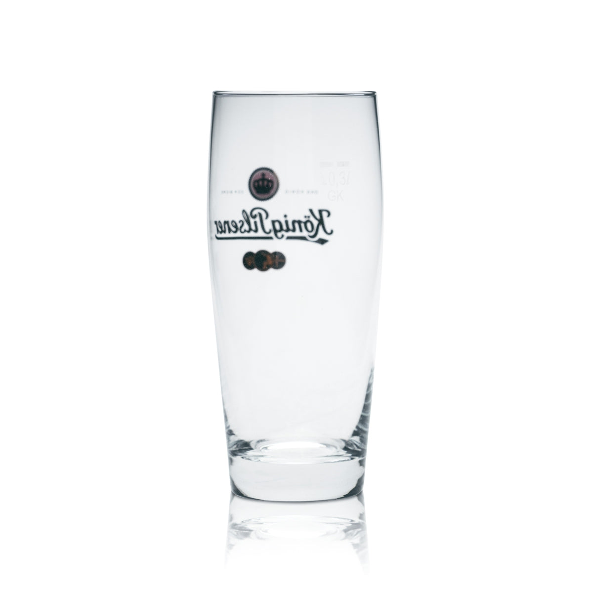 6x König Pilsener Beer Glass 0.3l Willi Becher Glasses Calibrated Gastro Pub Bar – View 3