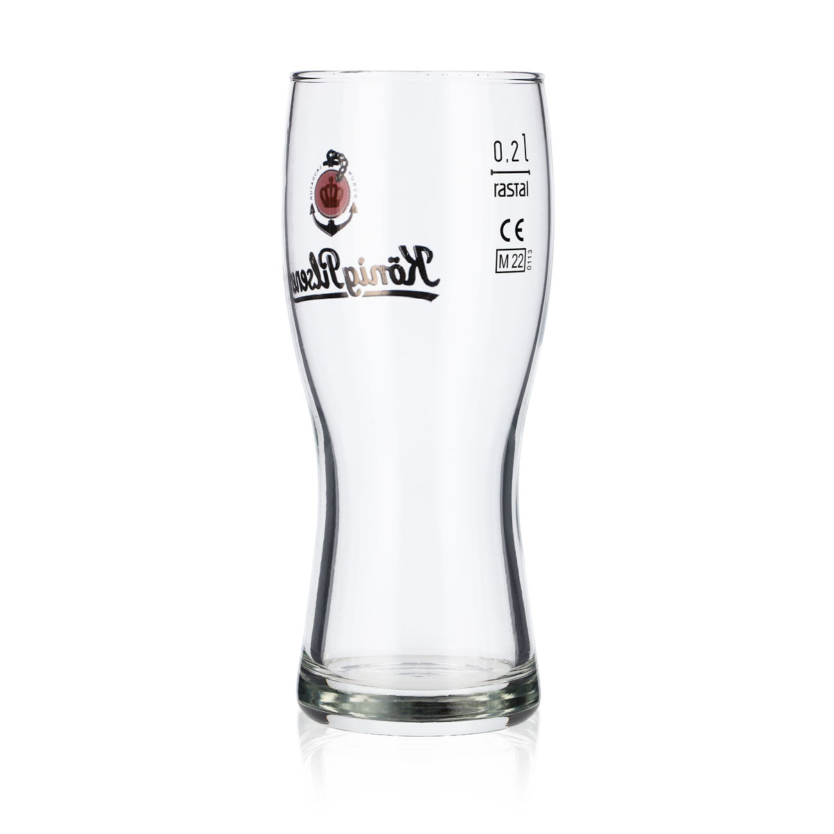 6x König Pilsener Beer Glasses Beer Glasses 0.2l Mug Curve Cup Rastal – View 4