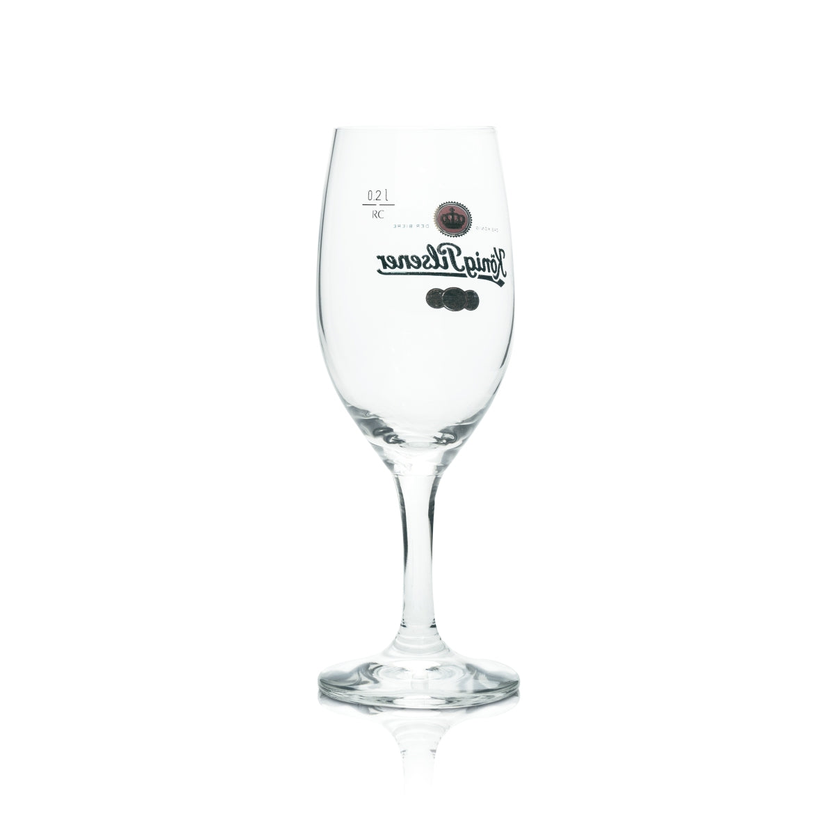6x King Pilsner Glass 0.2l Goblet Tulip Beer Glasses Gastro Calibrated Pils Pub – View 3