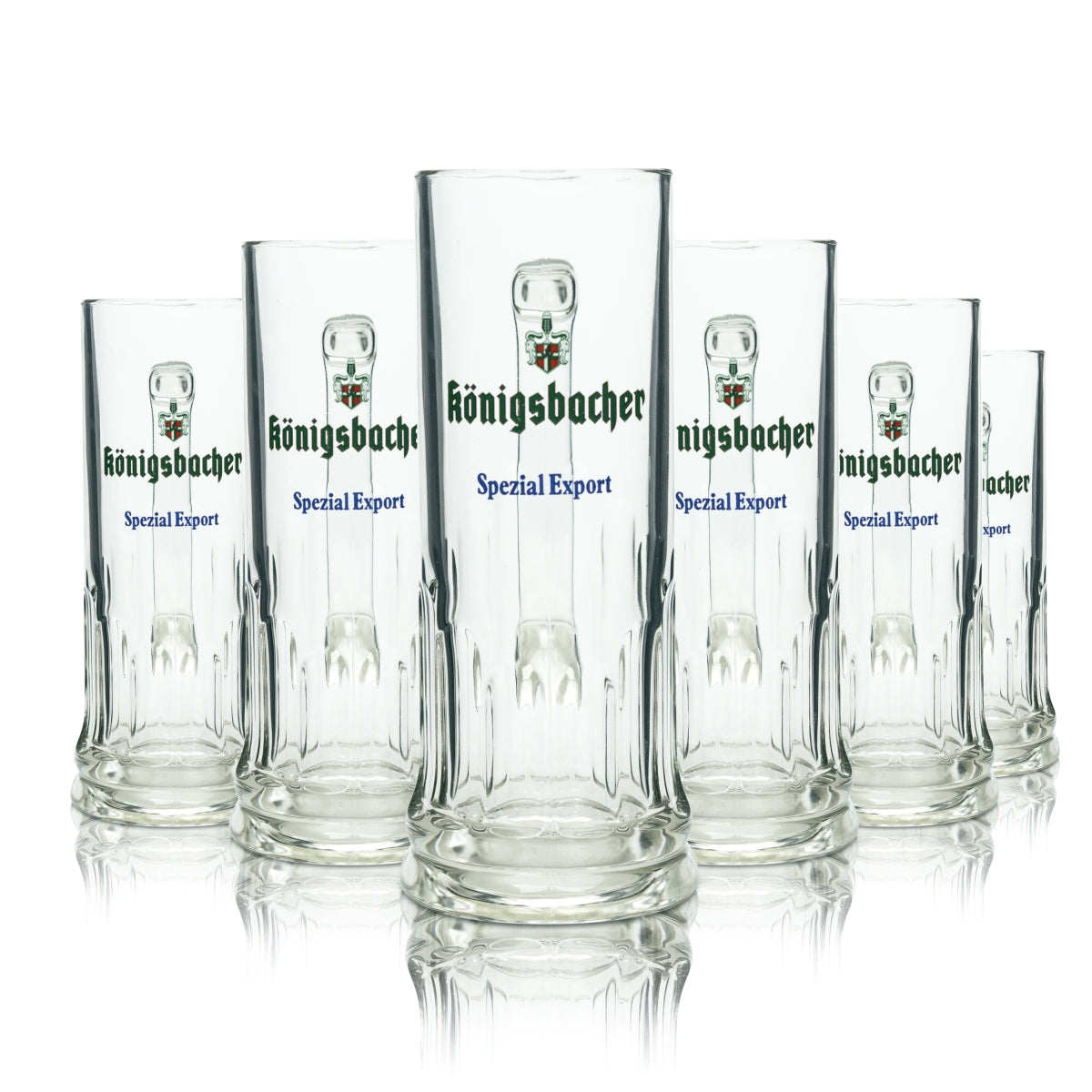 6x Königsbacher beer glass 0.5l mug Special Export Seidel glasses Tankard