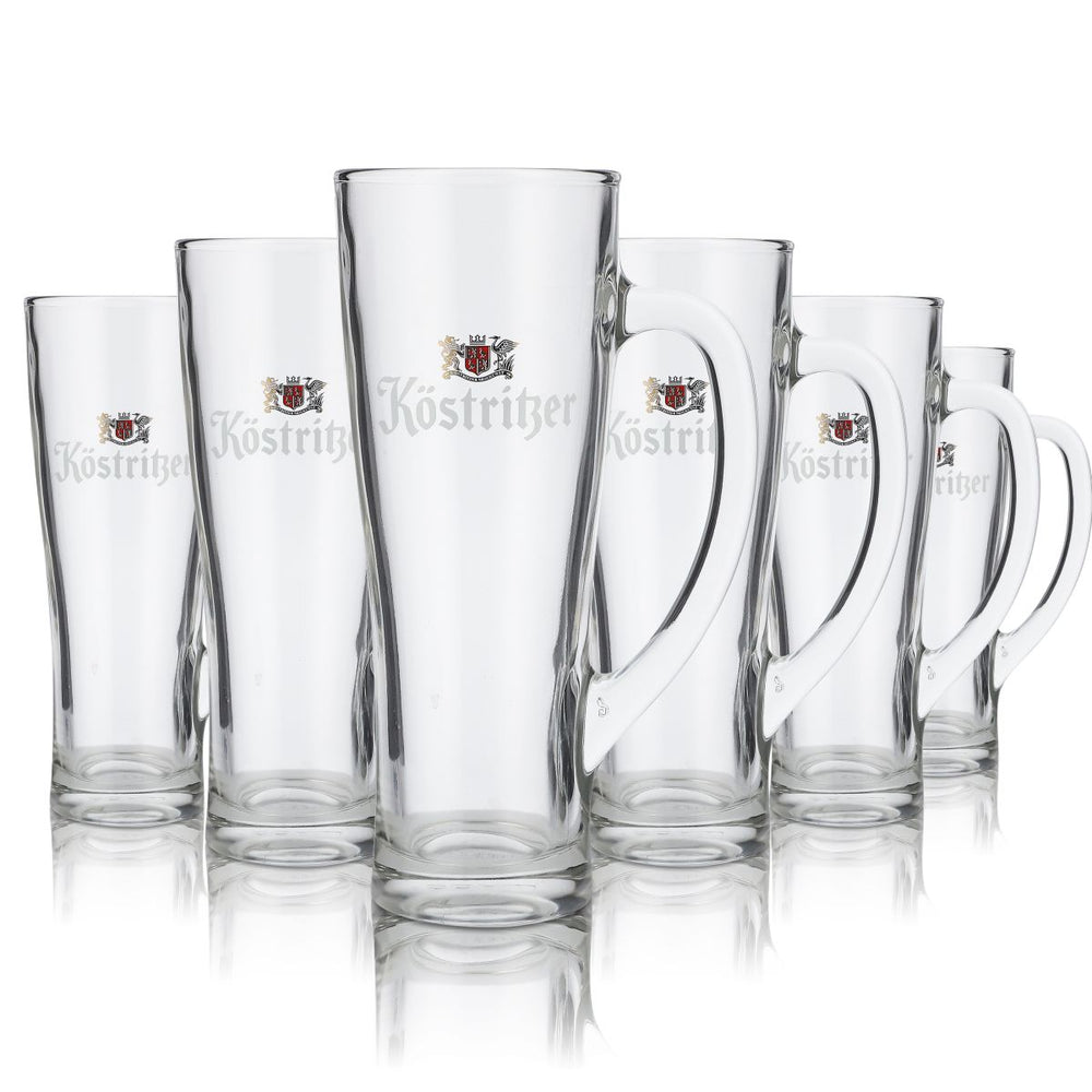 6x Köstritzer glass 0,3l beer mug mug Seidel glasses set brewery black beer