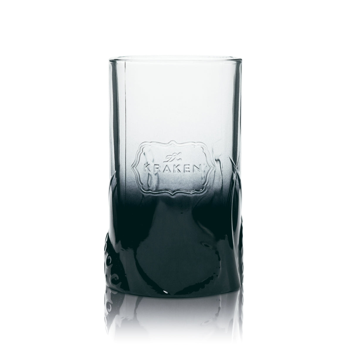 6x Kraken Rum Glass 0.3l Relief Print Black Long Drink Glasses Tentacle Tinto – View 2