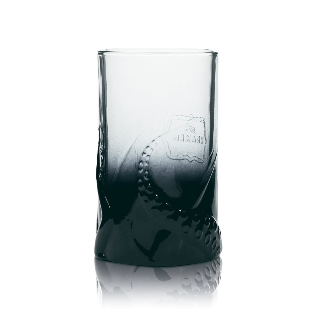 6x Kraken Rum Glass 0.3l Relief Print Black Long Drink Glasses Tentacle Tinto – View 3
