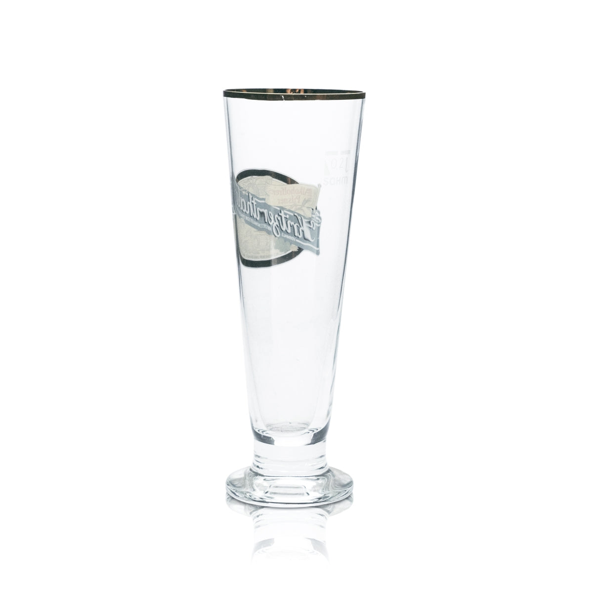 6x Kritzenthaler beer glass 0.2 l tulip cup with gold rim, non-alcoholic, catering – View 3