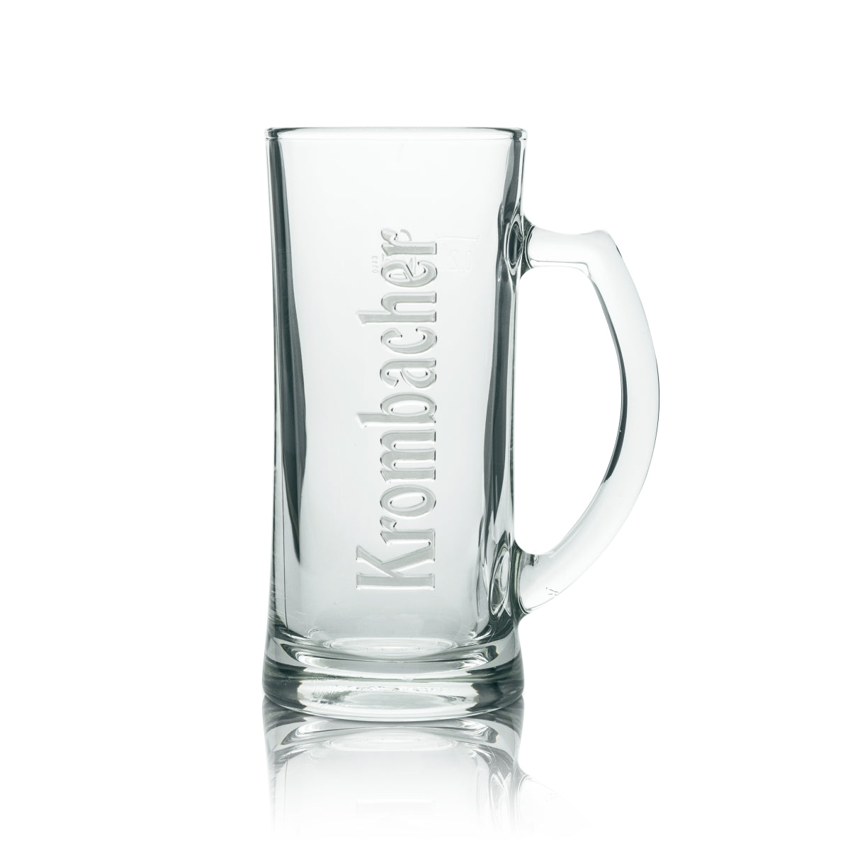 6x Krombacher beer glass 0.2l mug Seidel tankard Rastal relief logo – View 2