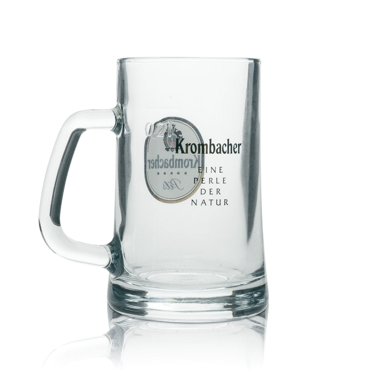6x Krombacher Beer Glass Mug Pils 0.2l "A Pearl of Nature" Sahm – View 3