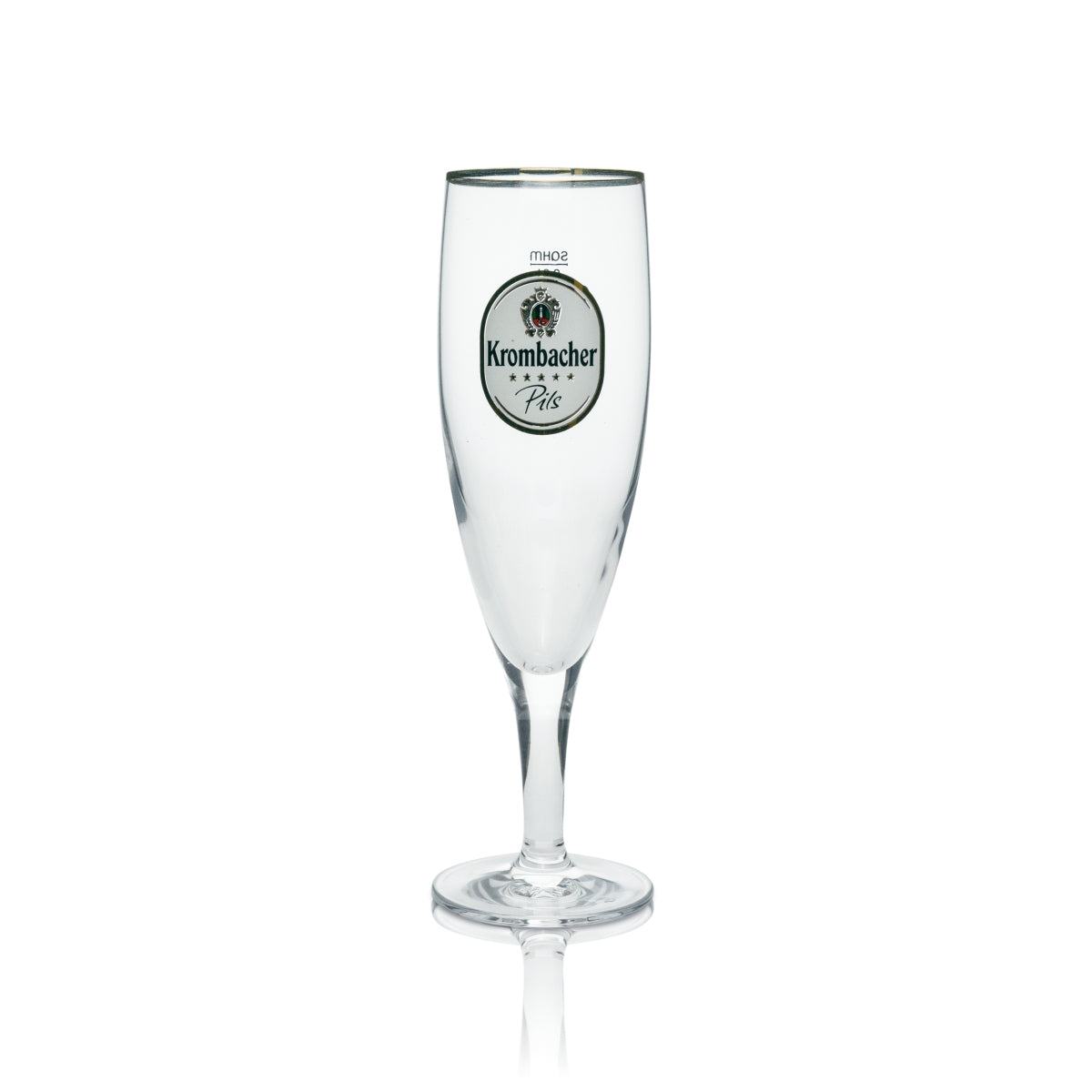 6x Krombacher beer glass 0.2 l exclusive trophy glasses beer tulips pilsner tulips gold rim – View 3