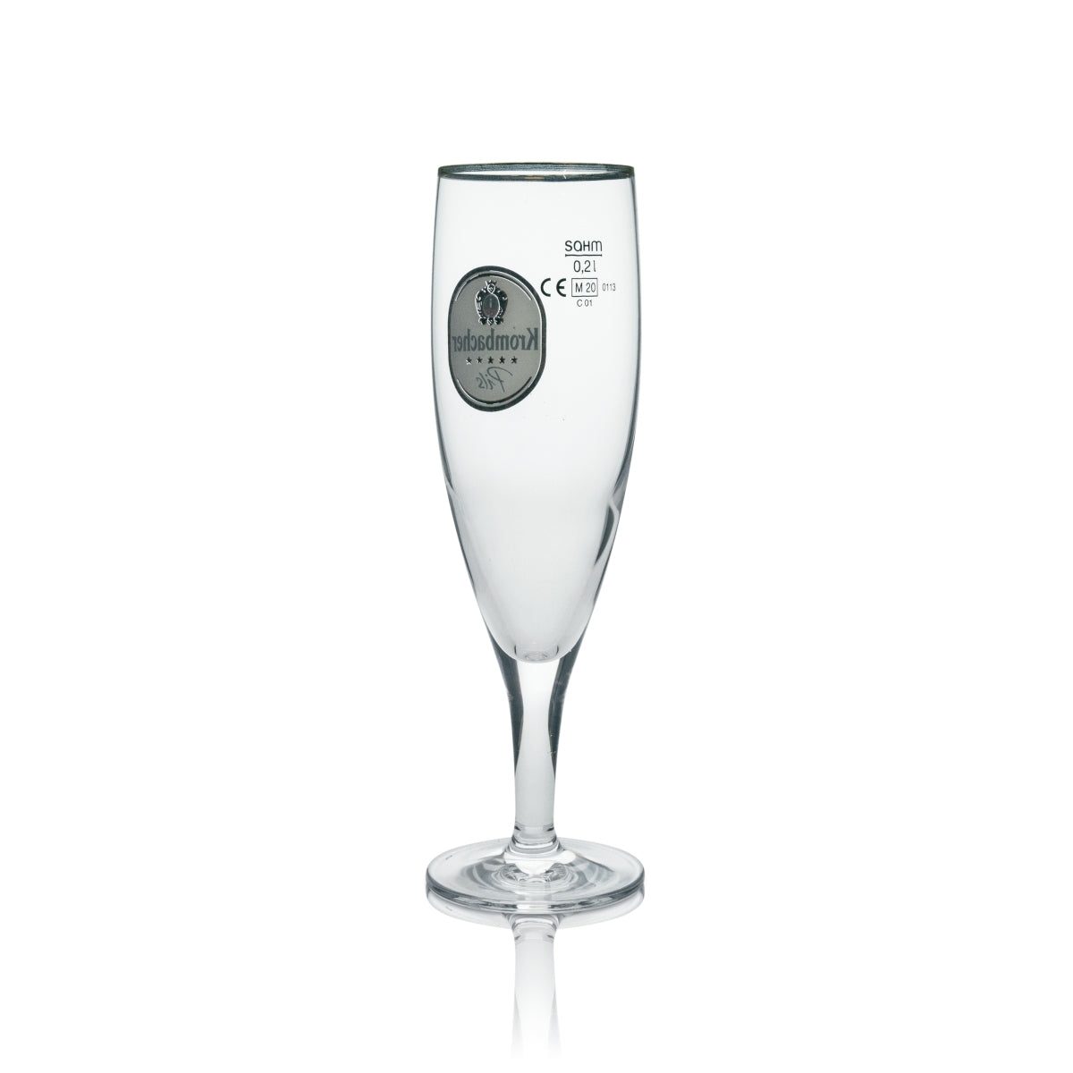 6x Krombacher beer glass 0.2 l exclusive trophy glasses beer tulips pilsner tulips gold rim – View 4