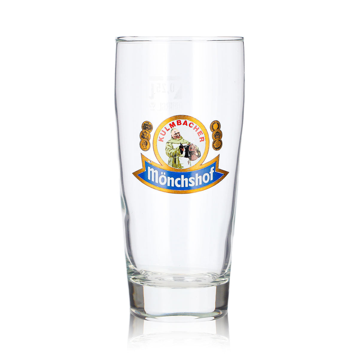 6 Kulmbacher Reichelbräu Beer Glasses, 0.25 L, Mönchshof Ruhrglas (Set of 6) – View 3