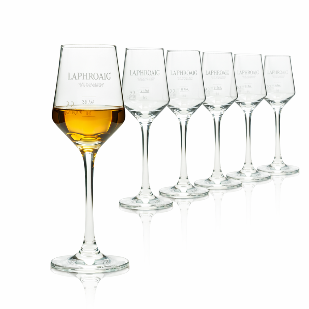 6x Laphroaig Whisky Nosing Glass Tasting Glass 115ml Islay Single Malt Scotch Glasses