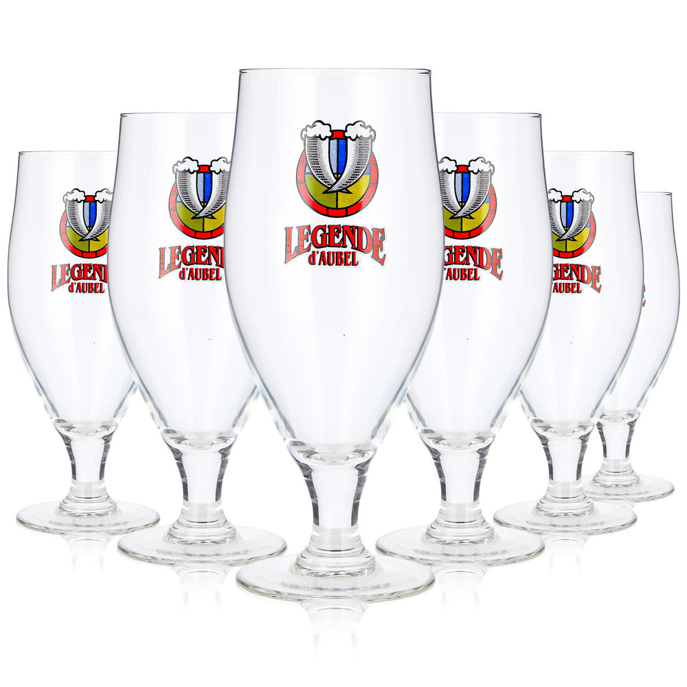 6 Legende d'Aubel Beer Glasses, 0.5 L, Luminarc Cervoise (Set of 6)