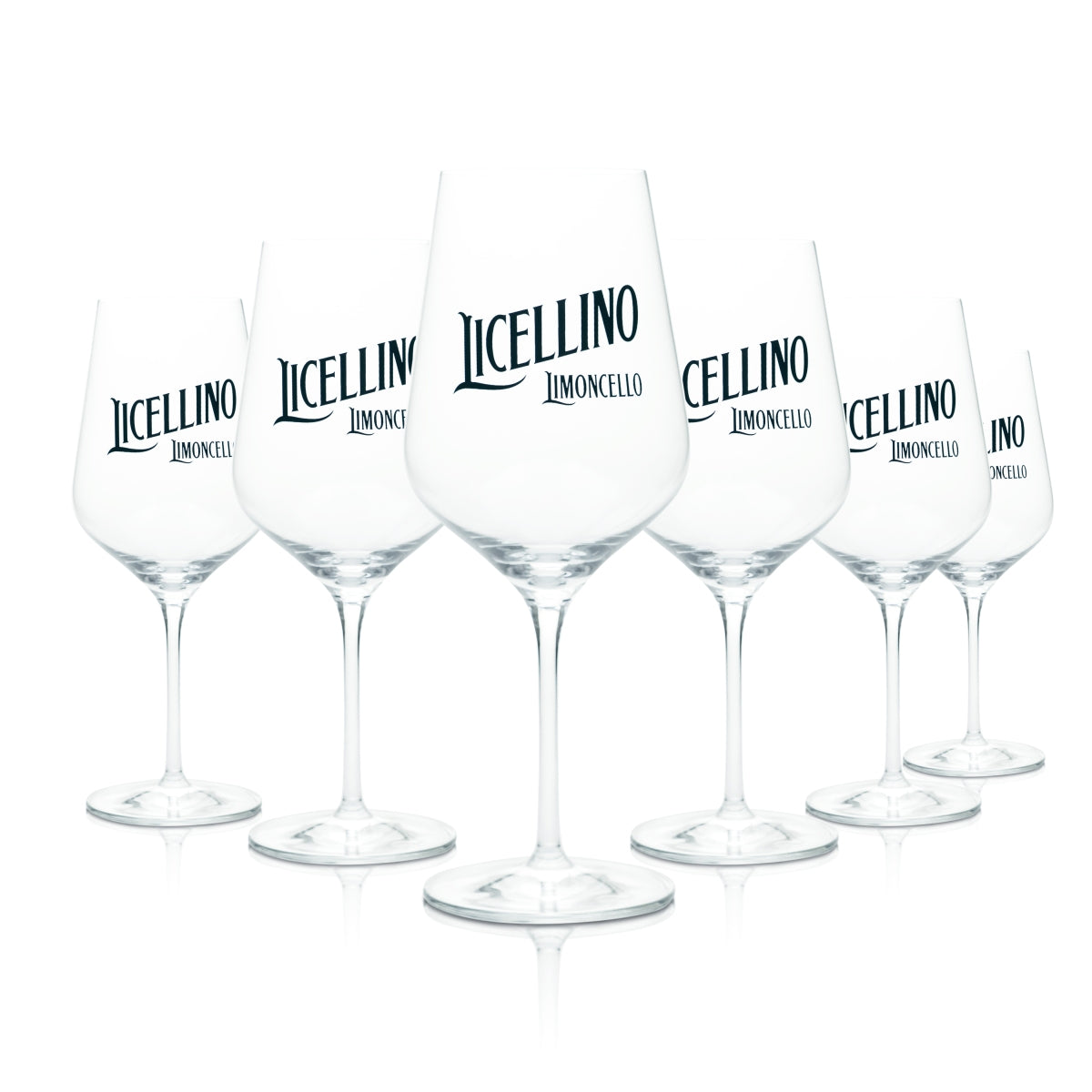 6x Licellino Glass 0.57l Wine Goblet Glasses Limoncello Aperitif Spritz Cocktail