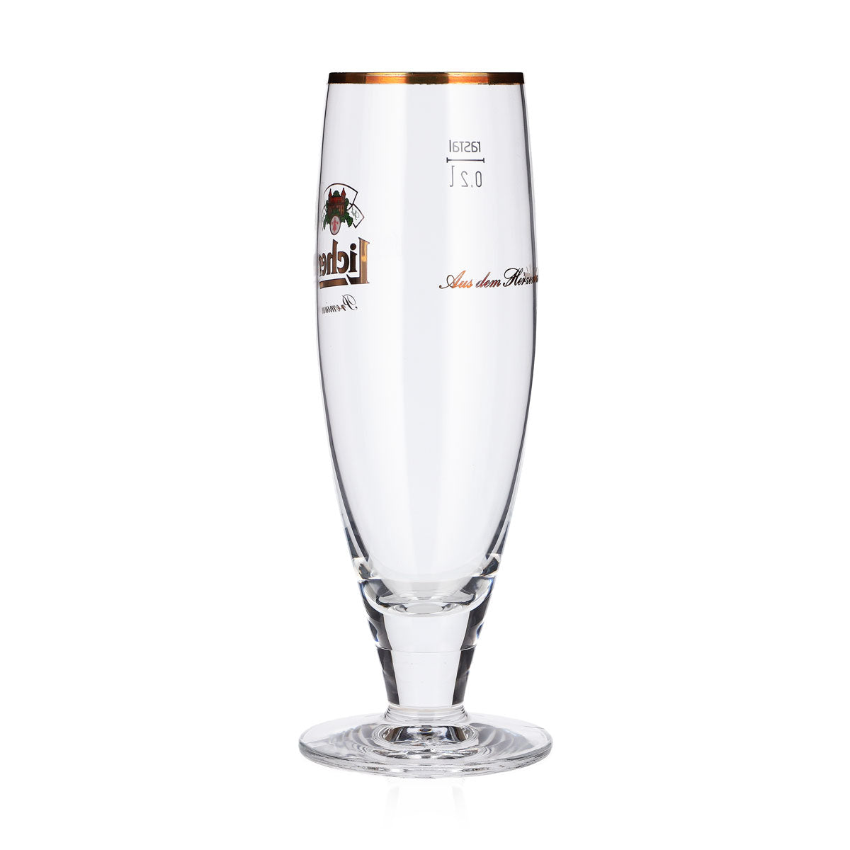 6 Licher Beer Glasses, 0.2 L, Premium Gold-Rimmed Rastal Goblet – View 5
