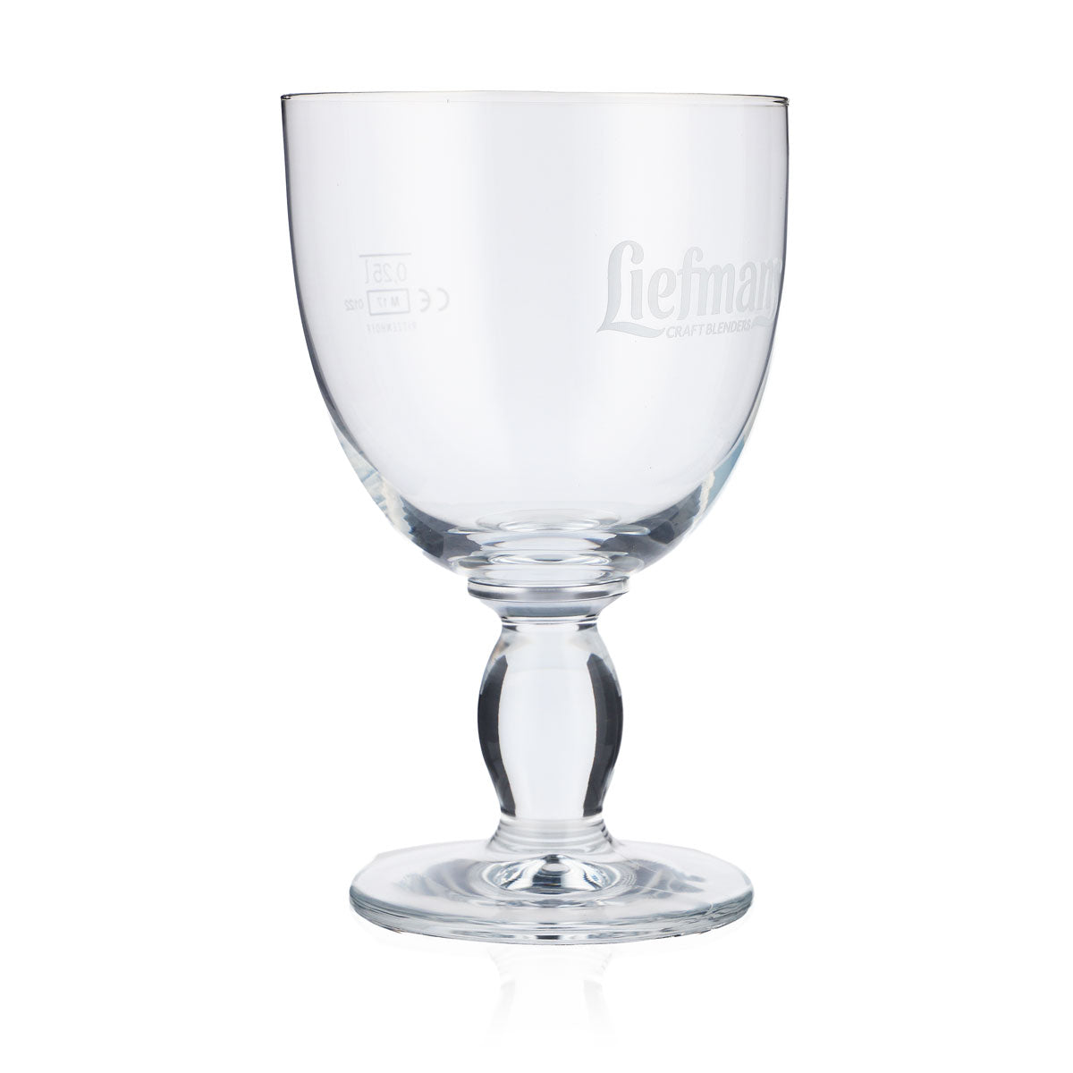 6x Liefmans Beer Glass 0.25l Goblet Beer Glasses Chalice Bowl White Logo – View 3