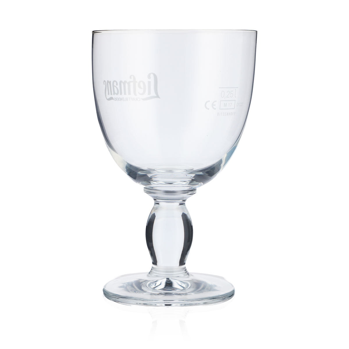 6x Liefmans Beer Glass 0.25l Goblet Beer Glasses Chalice Bowl White Logo – View 4