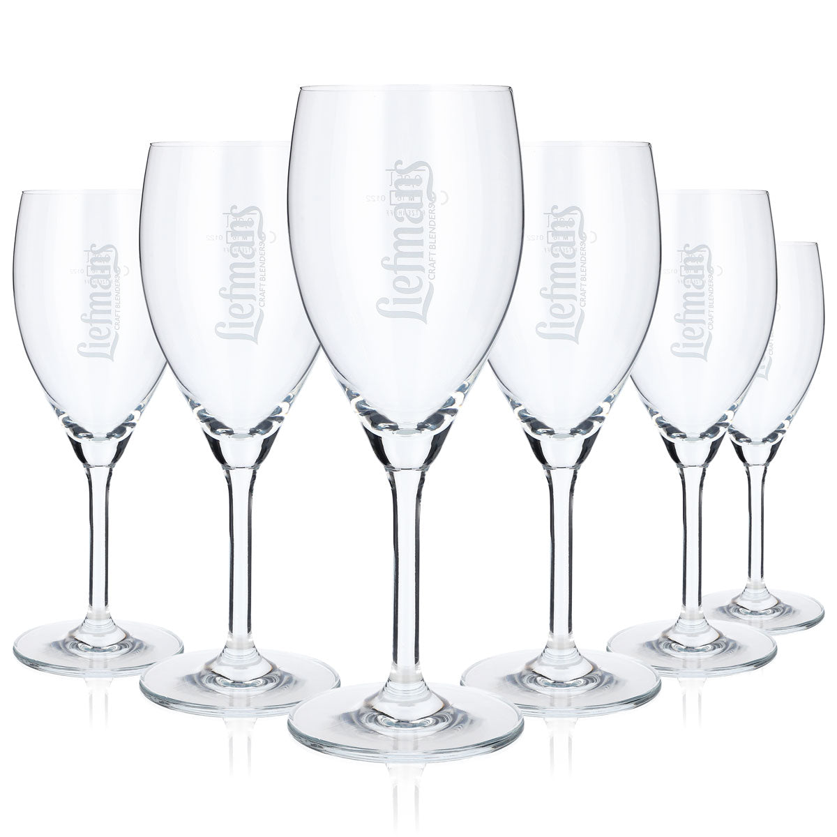 6x Liefmans Beer Glass Beer Glasses 0.25l Goblet White Logo Vertical – View 5