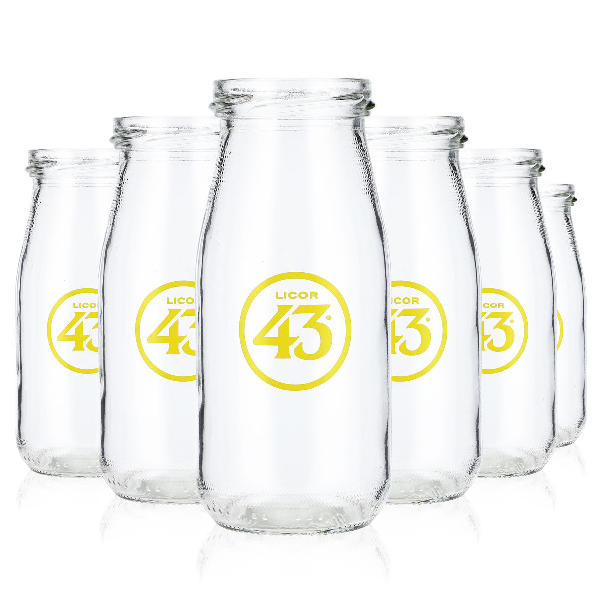 6x Liqueur 43 Liqueur Glasses 0.28l Bottle Drinking Glass Vase Glass Bottle