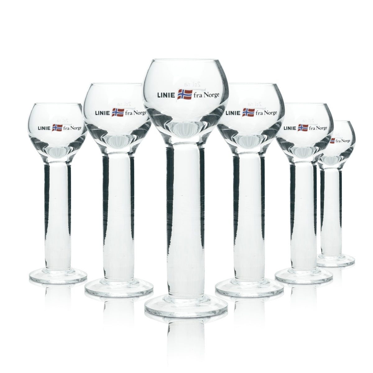 6x Aquavit Glass from Norway 2cl Rastal Schnapps Glasses Short Shot Glasses