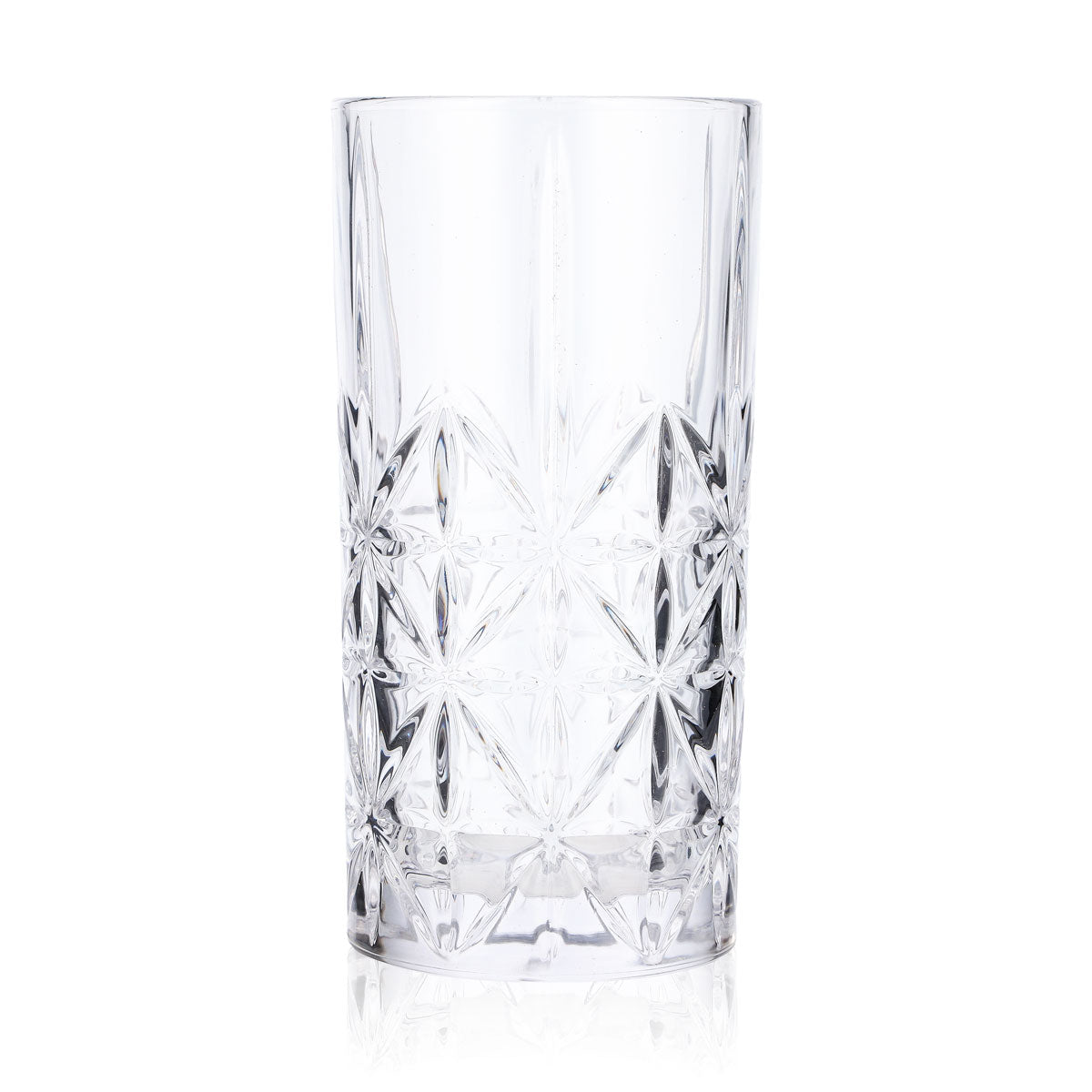 6x Long Drink Glass Relief Glasses 0.35l Contour Crystal Cocktail – View 2