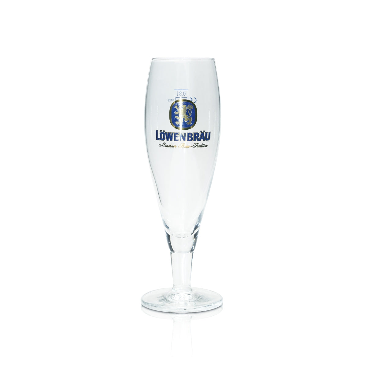 6x Löwenbräu beer glass 0.3l trophy Ritzenhoff tulip glasses Munich brewery beer – View 2
