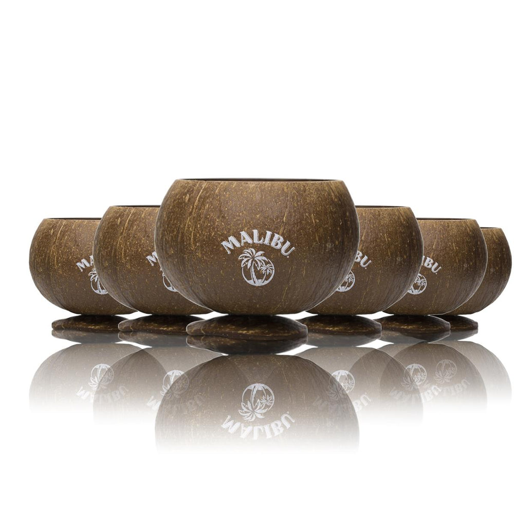 6x Malibu Glass 0.56l Coconut Cup Long Drink Cocktail Glasses Gastro Colada