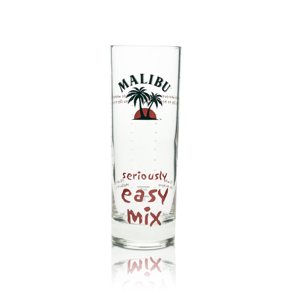 6x Malibu liqueur glass Long drink seriously easy mix – View 2