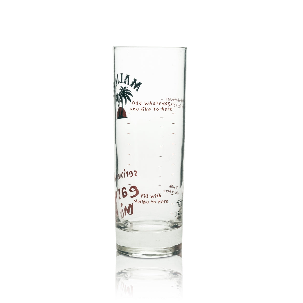 6x Malibu liqueur glass Long drink seriously easy mix – View 3