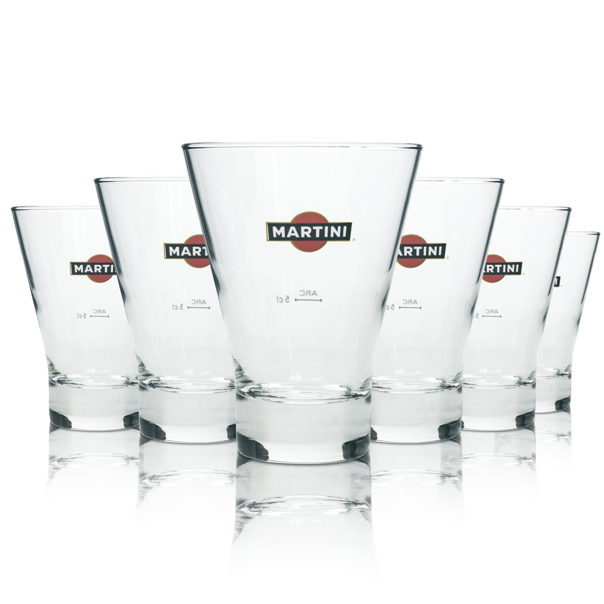 6x Martini aperitif glass tumbler cocktail glasses long drink cup 200 ml bar