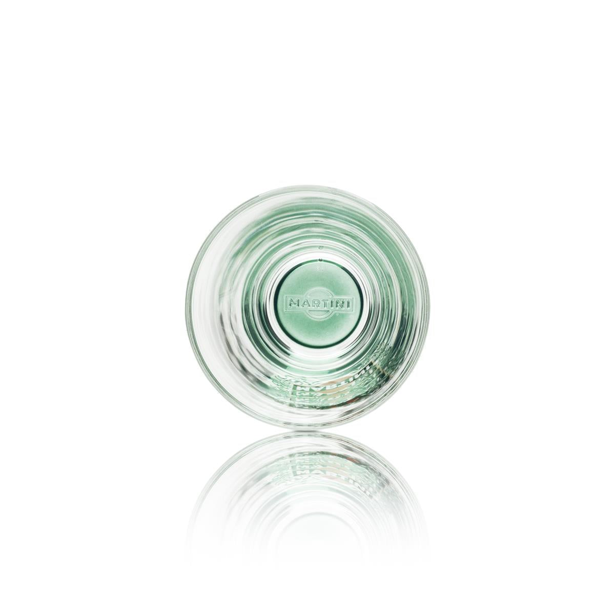 6x Martini Vermouth Glass Tumblers 31cl green base – View 4