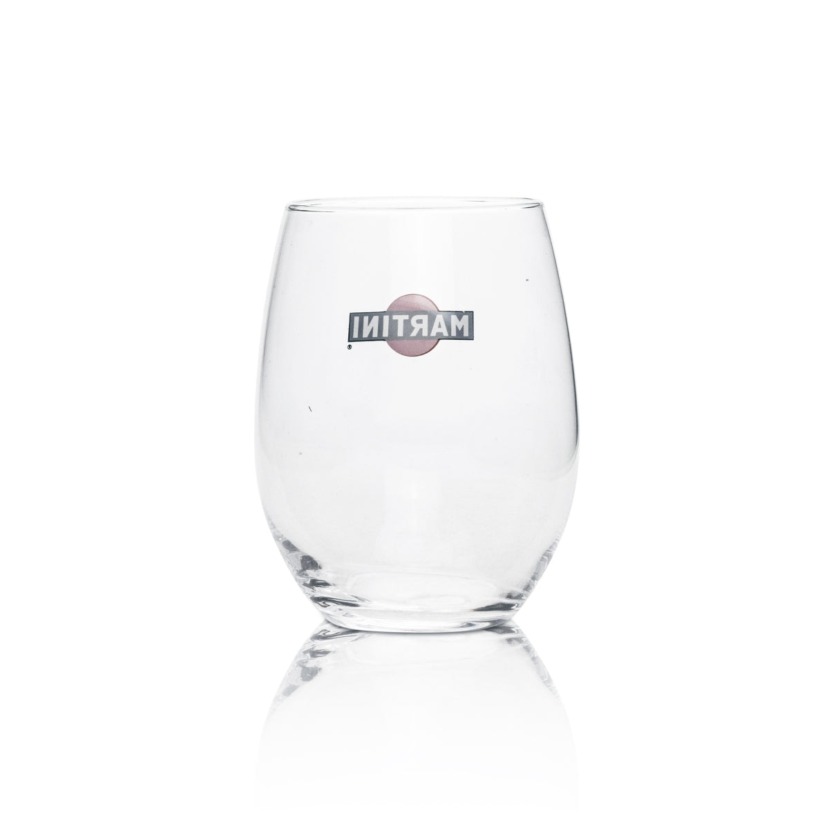 6x Martini Vermouth Glass Tumblers with Simple Logo – View 3